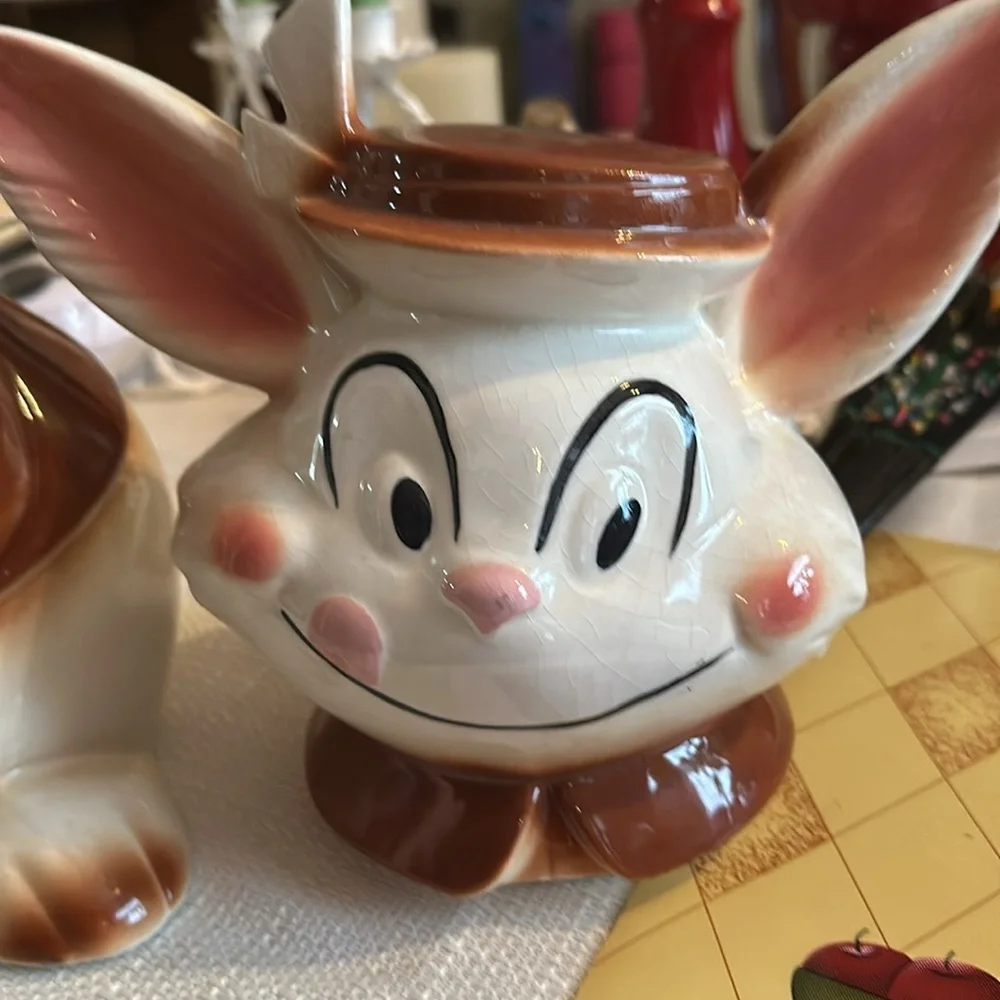 Vintage Rabbit cookie jar - Picture 3 of 4